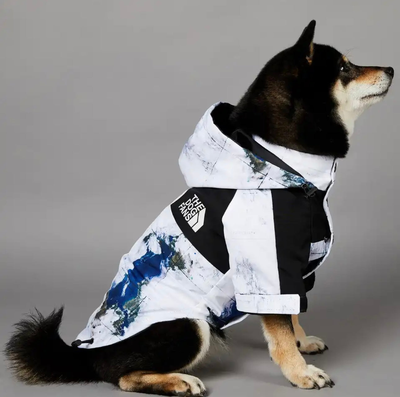 “The Dog Fans” Earth Luxury Rain Jacket