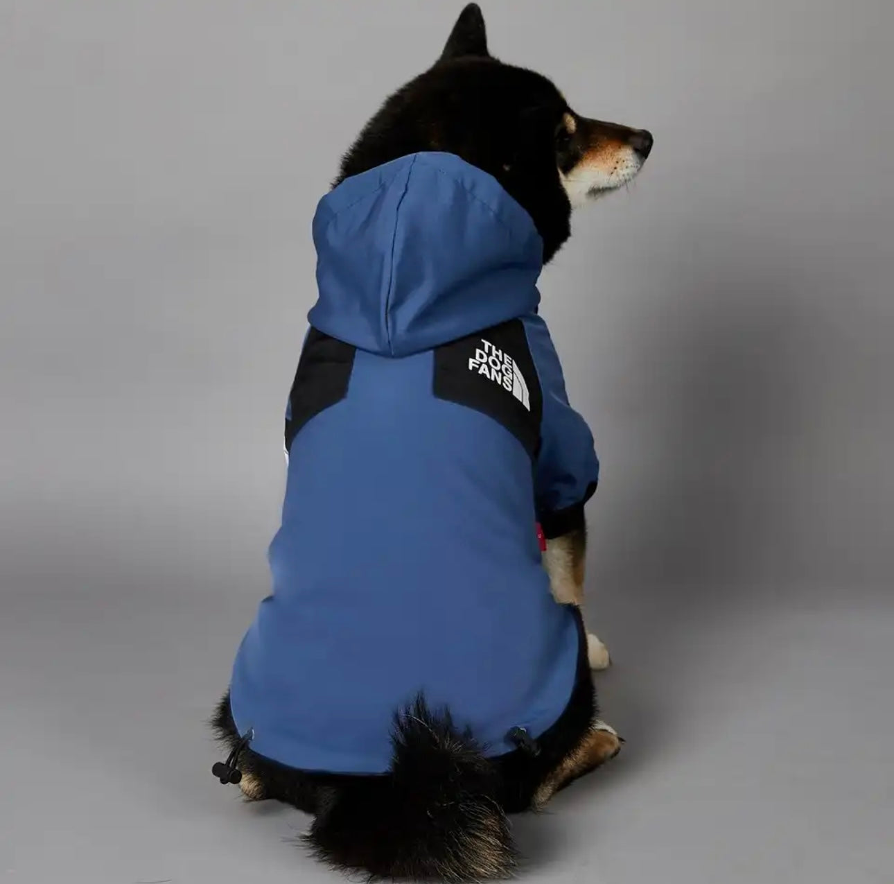 “The Dog Fans” Navy Luxury Rain Jacket