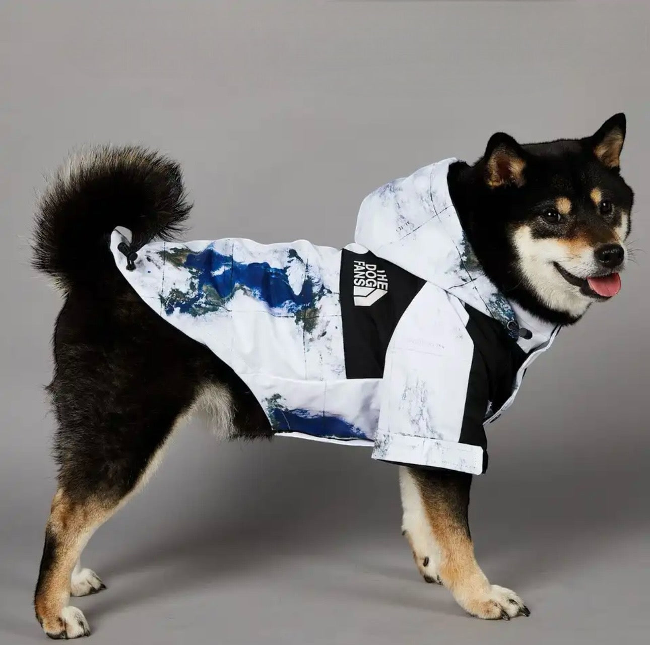 “The Dog Fans” Earth Luxury Rain Jacket